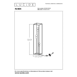 Lucide 00724/03/30 RUBEN lampa stojací 3x E27 40W