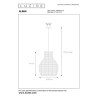 Lucide ALBAN závěsné svítidlo E27/40W svítidlo dřevo