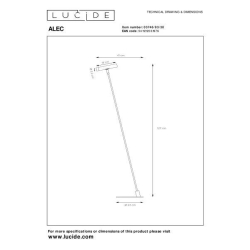 Lucide ALEC - Stojací lampa - LED - G9 - 1x3W 2700K - Včetně výměnných stínidel - Černá