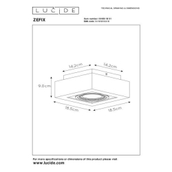 Lucide ZEFIX Stropní bodové svítidlo 1x Gu10/12W DTW bílá