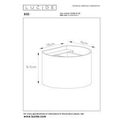 Lucide XIO - nástěnné svítidlo - stmívatelné - G9 - 1x4W 2700K - Černá 09218/04/30