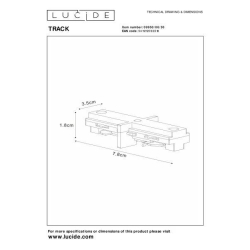 Lucide TRACK přímý konektor/systém 230V černá