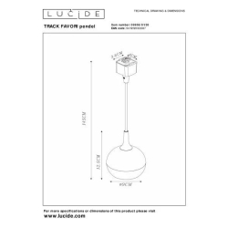 Lucide TRACK FAVORI závěsné svítidlo 1xGU10 černá