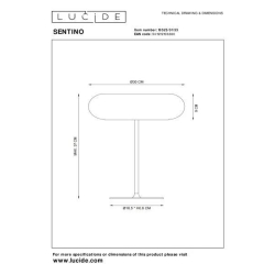 Lucide SENTINO - Stolní lampa - Ø 30 cm - 3xG9 - Oranžová