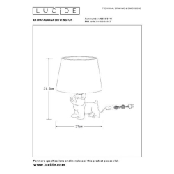 Lucide SIR WINSTON lampička E14/40W 31.5H zlatá /černá