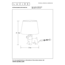 Lucide SIR WINSTON lampička E14/40W 31.5H černá /černá