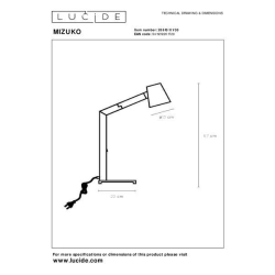 Lucide MIZUKO - stolní lampa - Černá 20610/01/30