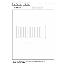 Lucide TAGALOG stropní svítidlo Ø 40 cm 1xE27 černá