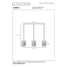 Lucide ALMELO - Závěsné světlo - 3xE27 - Černá