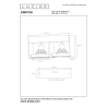 Lucide 22969/24/31 Stropní svítidlo Dim-to-warm 2xGU10 12W Bílé