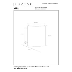 Lucide XERA - nástěnné svítidlo - Ø 8 cm - G9 - Bílá 23252/01/31