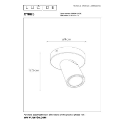 Lucide 23954/06/30 XYRUS Spot GU10/5W incl. DTW D9 H12.5cm 