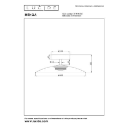 Lucide MENGA - Zapuštěné stropní svítidlo - Ø 40 cm - LED Rozm. - 1x11W 2700K - Jantar