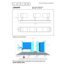 Lucide LENNERT nástěnné bodové svítidlo 3x5W/GU10 matná černá