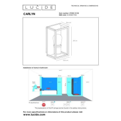 Lucide 27200/01/30 CARLYN svítilo nástěnné E14/6W 