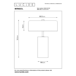 Lucide 34540/03/30 MIRASOL lampa stolní G9/3x7W 
