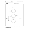 Lucide 45274/02/30 TYCHO  2xG9 28W černá