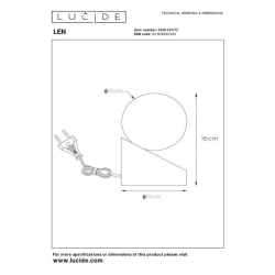 Lucide LEN - stolní lampa - Ø 10 cm - G9 - světlé dřevo 45561/01/72