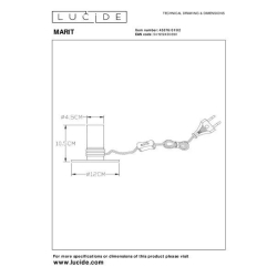 Lucide 45576/01/02 MARIT stolní lampa E27 40W 