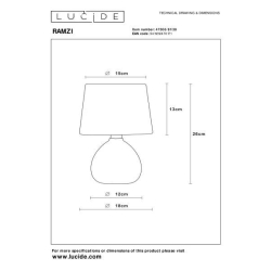 Lucide RAMZI - stolní lampa - Krémová 47506/81/38