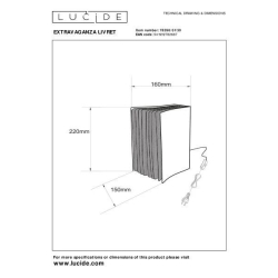 Lucide LIVRET stolní lampička E14/40W černá/zlatá