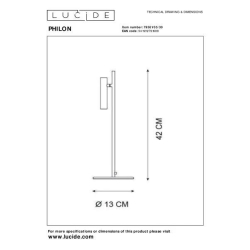 Lucide 79581/05/30 PHILON LED lampa stolní 4.5W/380LM 