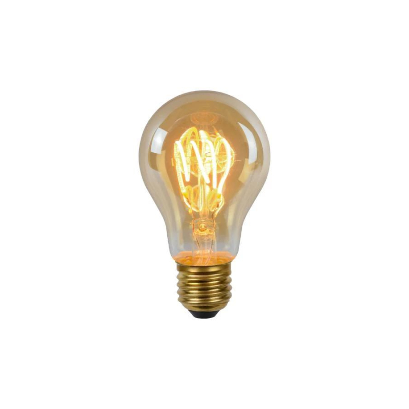 Lucide LED žárovka - okrasné vlákno - Ø 6 cm - stmívatelné - 1x5W 2200K - Jantarová 49042/05/62