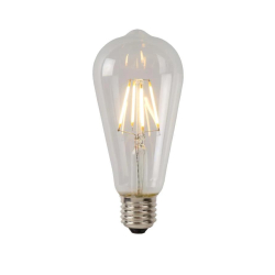 Lucide ST64 Třída B - Žárovka s vláknem - Ø 6,4 cm - LED stmívatelná. - E27 - 1x7W 2700K - Transparent