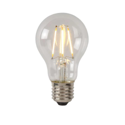 Lucide A60 Třída B - Žárovka s vláknem - Ø 6,4 cm - LED stmívatelná. - E27 - 1x7W 2700K - Transparent