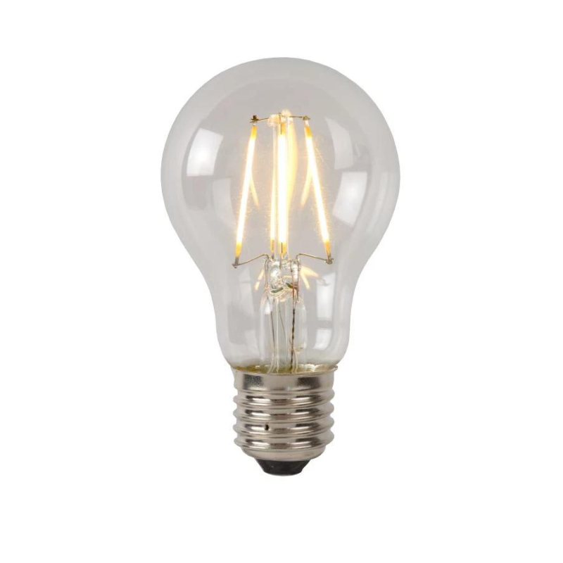 Lucide A60 Třída B - Žárovka s vláknem - Ø 6,4 cm - LED stmívatelná. - E27 - 1x7W 2700K - Transparent