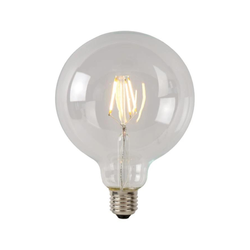 Lucide G95 Třída B - Žárovka s vláknem - Ø 9,5 cm - LED stmívatelná. - E27 - 1x7W 2700K - Transparent