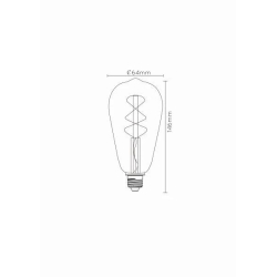 LUCIDE LED žárovka - TWLIGHTSWITCH SENSOR Ø 6,4 cm - LED - E27 - 1x4W 2200K