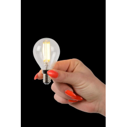 Lucide LED žárovka - okrasné vlákno - Ø 4,5 cm - stmívatelné - 1x4W 2700K - Průhledné 49022/04/60