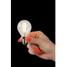 Lucide LED žárovka - okrasné vlákno - Ø 4,5 cm - stmívatelné - 1x4W 2700K - Průhledné 49022/04/60