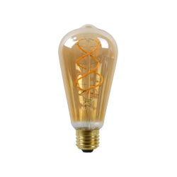 Lucide LED žárovka - okrasné vlákno - Ø 6,4 cm - stmívatelné - 1x5W 2200K - Jantarová 49034/05/62