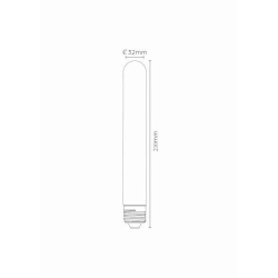 Lucide LED žárovka - okrasné vlákno - Ø 3 cm - stmívatelné - 1x5W 2700K - Průhledné 49031/05/60