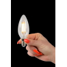 Lucide LED žárovka - okrasné vlákno - Ø 3,5 cm - stmívatelné - 1x4W 2700K - Průhledné 49023/04/60