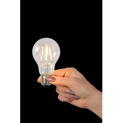 Lucide A60 Třída B - Žárovka s vláknem - Ø 6,4 cm - LED stmívatelná. - E27 - 1x7W 2700K - Transparent