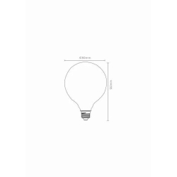 LED žárovka  E27/8W krokově stmívatelná opál