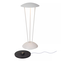 Lucide RENEE - Dobíjecí stolní lampa Vnitřní/Venkovní - Ø 12,3 cm - LED stm. - 1x2,2W 2700K/3000 - bílá