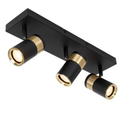 Lucide GORIK - Ceiling spotlight - 3xGU10 - černé