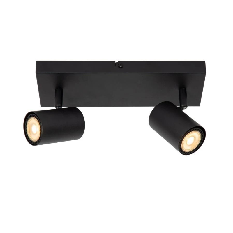 Lucide AMIGO - Ceiling spotlight - 2xGU10 - černé Lucide AMIGO - Ceiling spotlight - 2xGU10 - černé