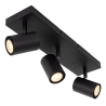 Lucide AMIGO - Ceiling spotlight - 3xGU10 - černé