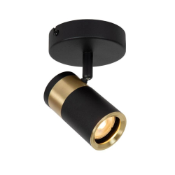 Lucide GORIK - Wall spotlight / Wall light - 1xGU10 - černé