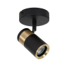 Lucide GORIK - Wall spotlight / Wall light - 1xGU10 - černé
