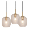 Lucide ALICENT - Pendant light - Ø 35 cm - 3xE27 - zlatá/mosazná