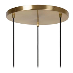 Lucide ALICENT - Pendant light - Ø 35 cm - 3xE27 - zlatá/mosazná