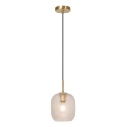 Lucide ALICENT - Pendant light - Ø 18 cm - 1xE27 - zlatá/mosazná