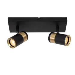 Lucide GORIK - Ceiling spotlight - 2xGU10 - černé
