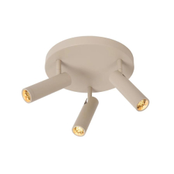 Lucide GRADO - Ceiling spotlight - Ø 25 cm - 3xGU10 (MR11) - Taupe